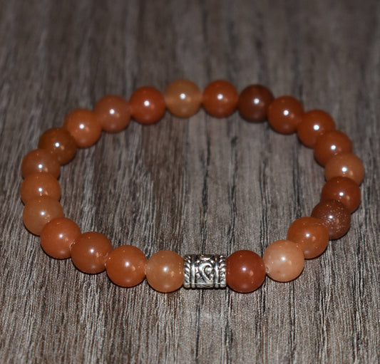 8mm Orange Aventurine Chakra Bracelet