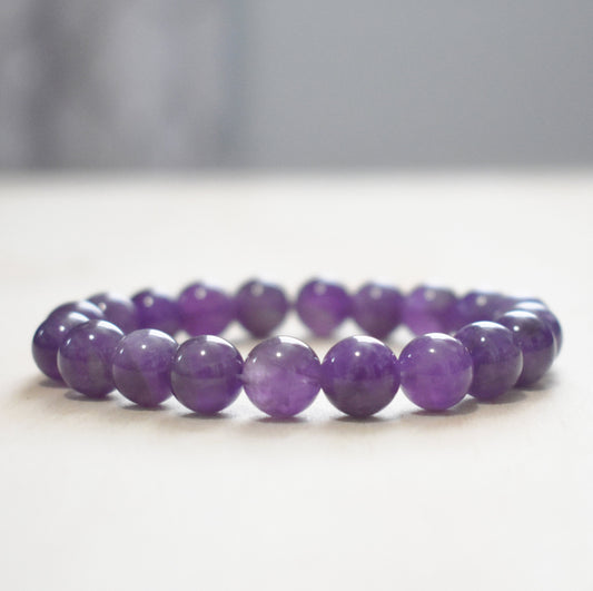 10mm Amethyst Bracelet