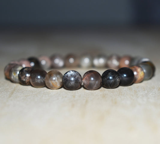 8mm Black Moonstone Bracelet