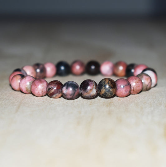 8mm Rhodonite Bracelet for Men