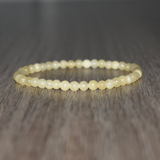 4mm Yellow Jasper Bracelet