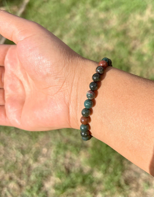 6mm Bloodstone Bracelet