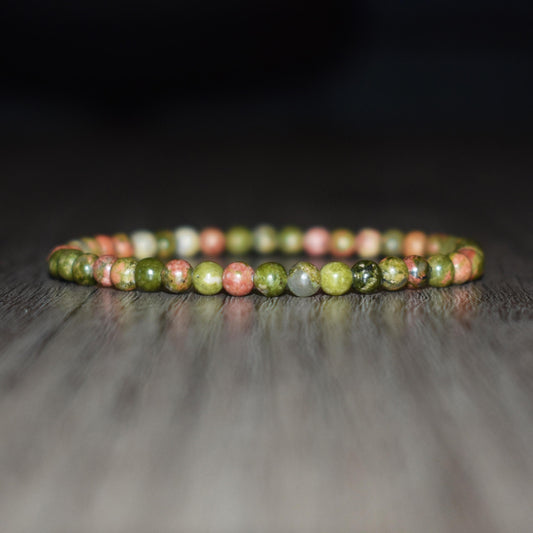 4mm Unakite Bracelet