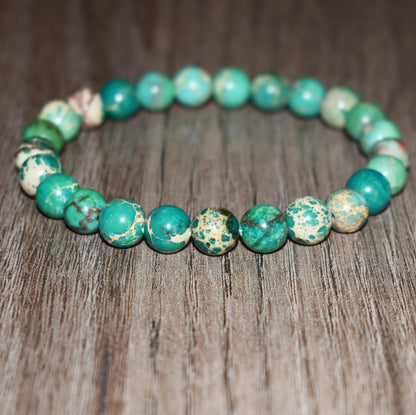 Green Sea Sediment Jasper Bracelet