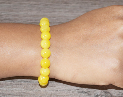 Yellow Jade Bracelet for Women and Men