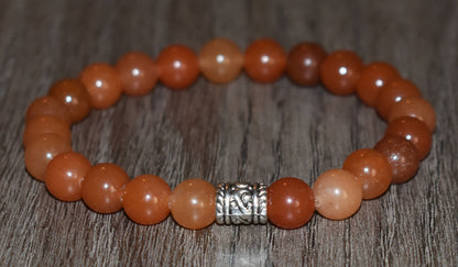 8mm Orange Aventurine Chakra Bracelet