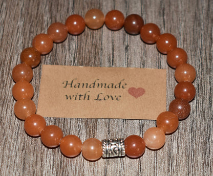 8mm Orange Aventurine Chakra Bracelet