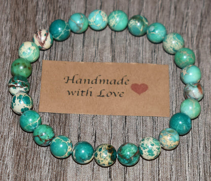 Green Sea Sediment Jasper Bracelet