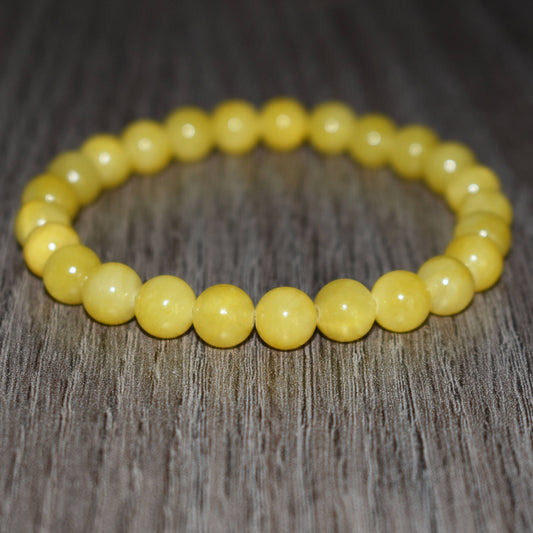 Yellow Jade Bracelet for Women and Men