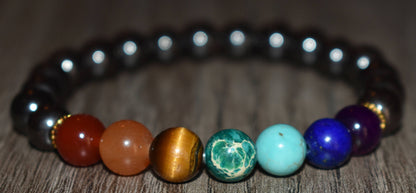 Hematite 7 Chakra Bracelet