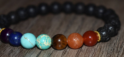 7 Chakra Bracelet Diffuser Bracelet