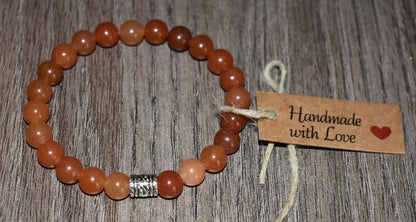 8mm Orange Aventurine Chakra Bracelet