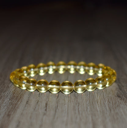 8mm Natural White Howlite Bracelet
