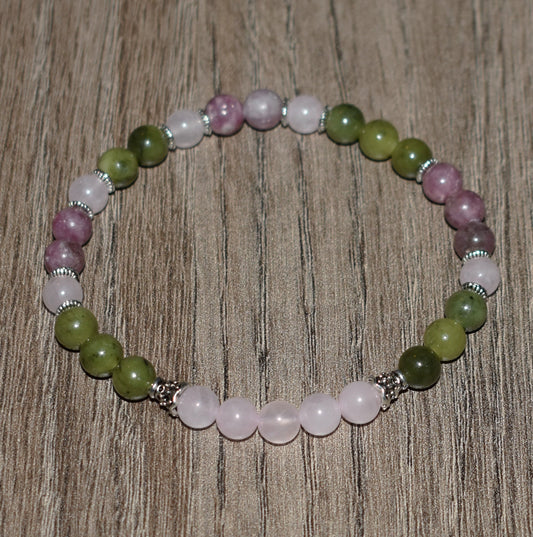 6mm Rose Quartz Bracelet