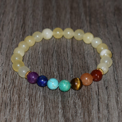 7 Chakra Beaded Bracelet for Woman