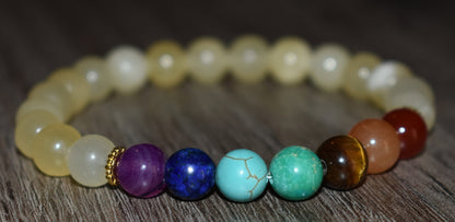 7 Chakra Beaded Bracelet for Woman