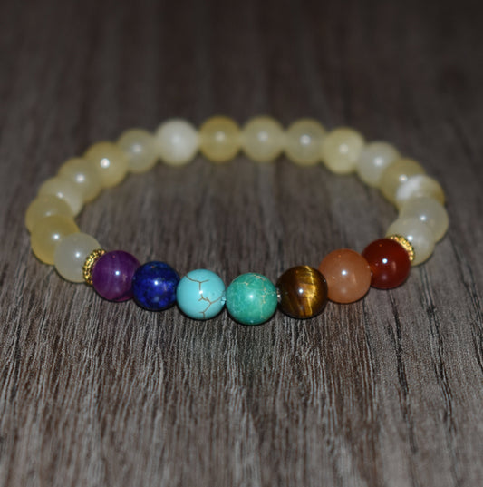 7 Chakra Beaded Bracelet for Woman