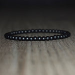 4mm Black Onyx Bracelet for Men Onyx Bracelet