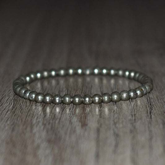 4mm Pyrite Bracelet for Men