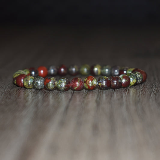 6mm Dragon Bloodstone Bracelet