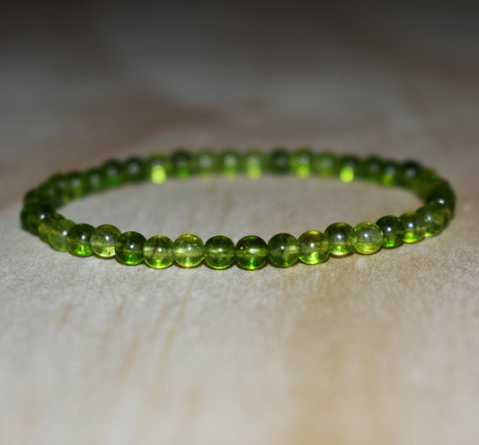 4mm Peridot Bracelet for Women