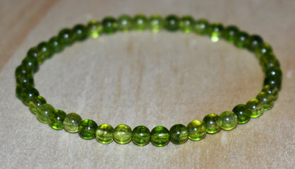 4mm Peridot Bracelet for Women