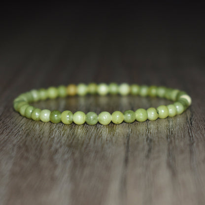 4mm Green Jasper Bracelet for Men