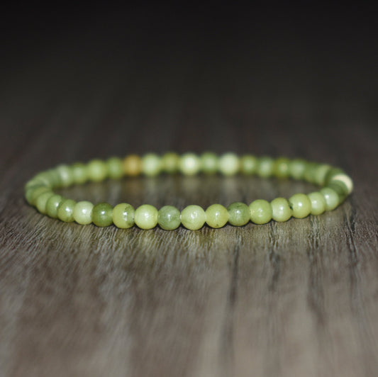 4mm Green Jasper Bracelet for Men