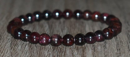 6mm Garnet Bracelet