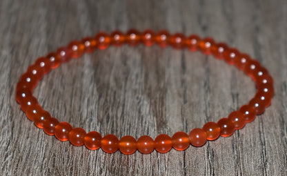 4mm Carnelian Bracelet