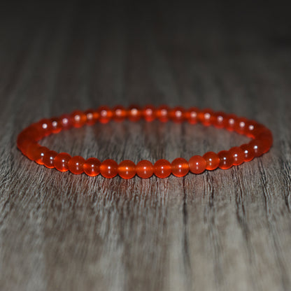 4mm Carnelian Bracelet