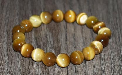 10mm Tiger Eye Bead Bracelet for Men