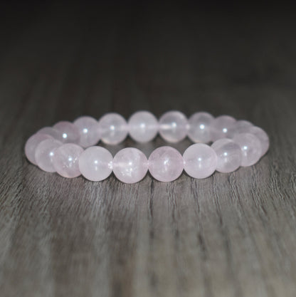 10mm Rose Quartz Bracelet for Women