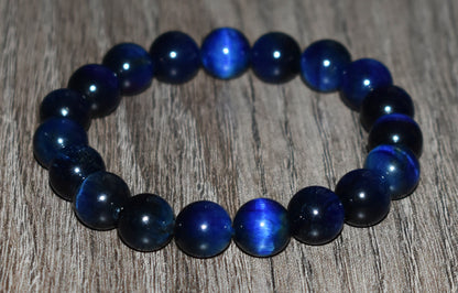 10mm Blue Tiger Eye Bracelet