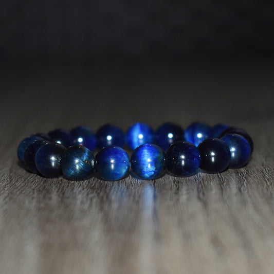 10mm Blue Tiger Eye Bracelet