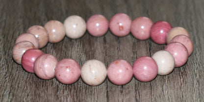 10mm Rhodochrosite Bracelet for Women