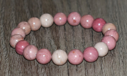 10mm Rhodochrosite Bracelet for Women