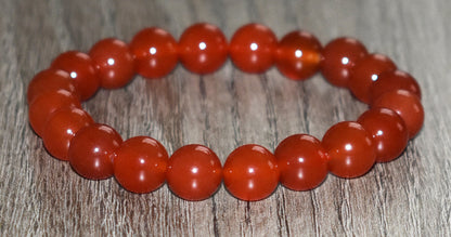 10mm Red Carnelian Bracelet