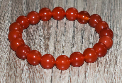 10mm Red Carnelian Bracelet
