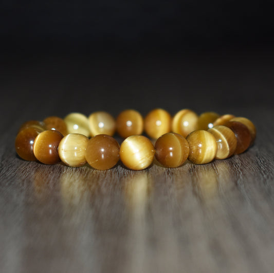 10mm Tiger Eye Bead Bracelet for Men