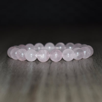 10mm Rose Quartz Bracelet for Women