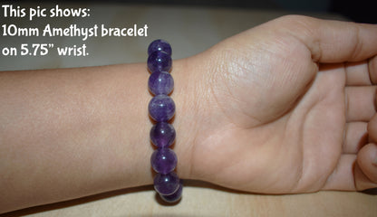 10mm Amethyst Bracelet