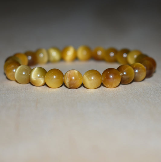 8mm Honey Tiger Eye Bracelet