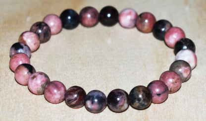 8mm Rhodonite Bracelet for Men