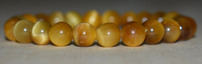 8mm Honey Tiger Eye Bracelet