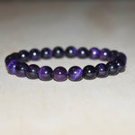8mm Purple Tiger Eye Bracelet