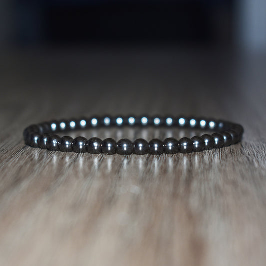 4mm Hematite Bracelet for Men Women