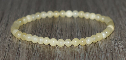 4mm Yellow Jasper Bracelet