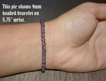 4mm Amethyst Bracelet