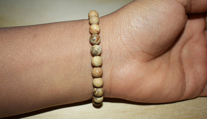 6mm Picture Jasper Bracelet